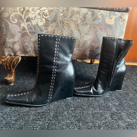 Diba leather wedge boot - Picture 2 of 5